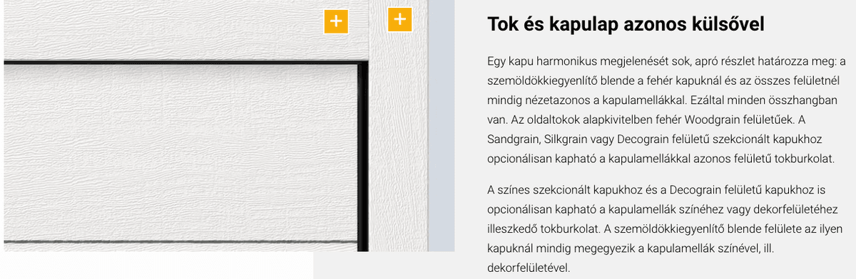 Szekcionált garázskapu