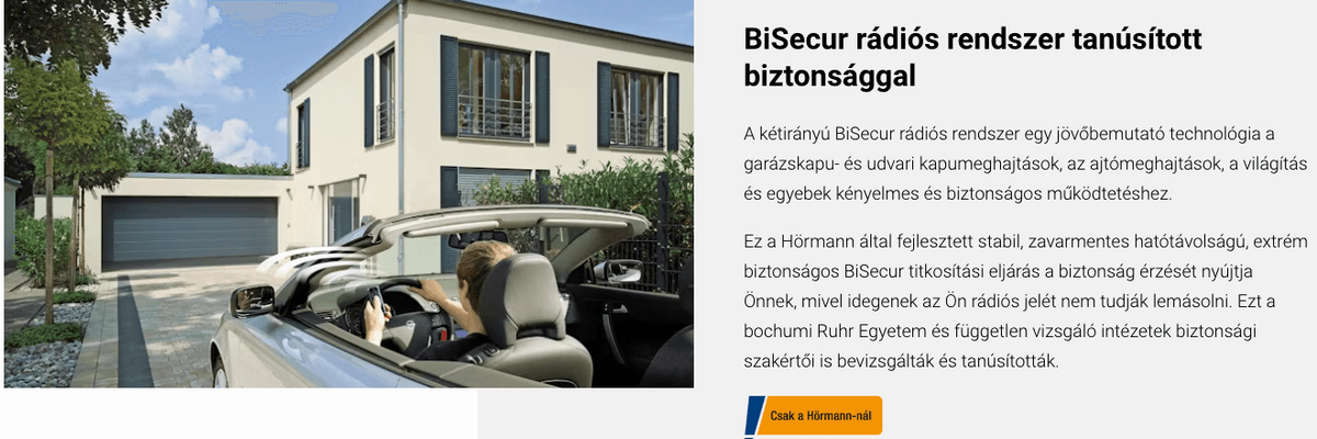 Billenő garázskapu
