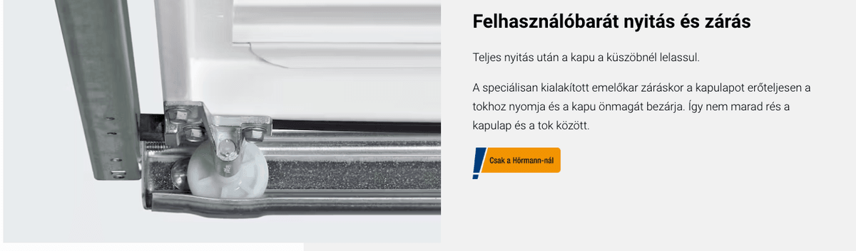 Billenő garázskapu