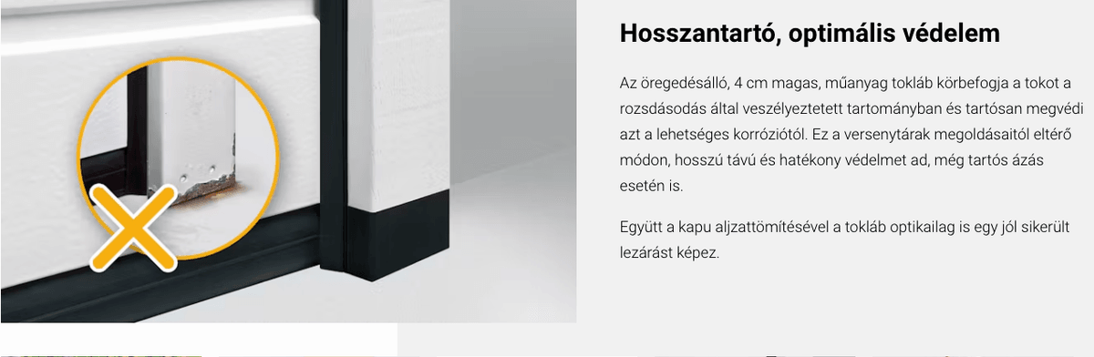 Szekcionált garázskapu