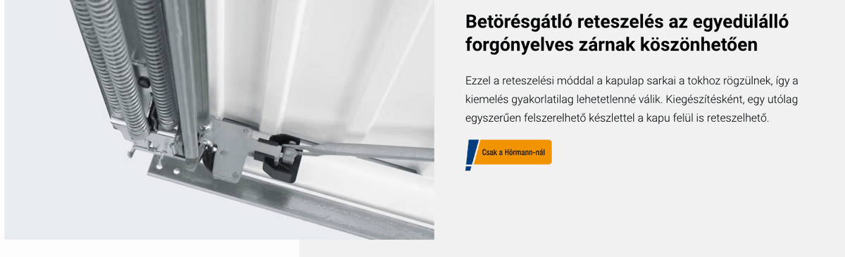 Billenő garázskapu