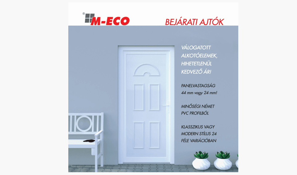 Műanyag bejárati ajtók