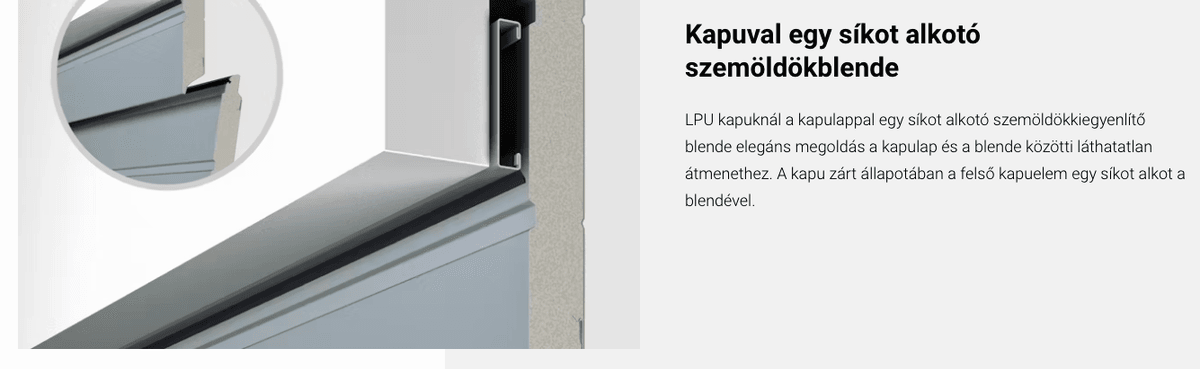 Szekcionált garázskapu
